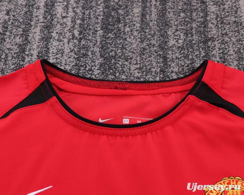 Retro Kids 02/04 Manchester United Home Jersey