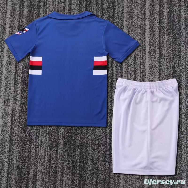 Retro Kids 1990/91 Sampdoria Home Jersey