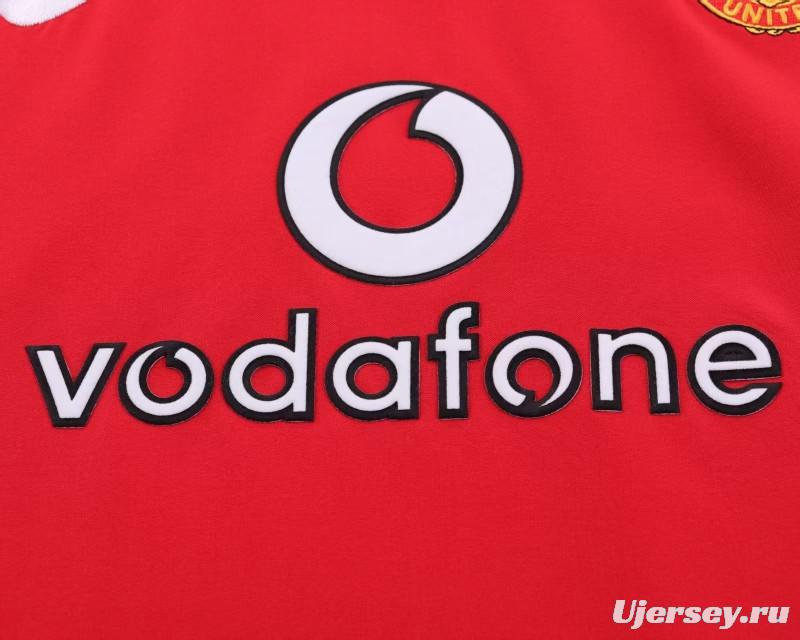 Retro Kids 02/04 Manchester United Home Jersey