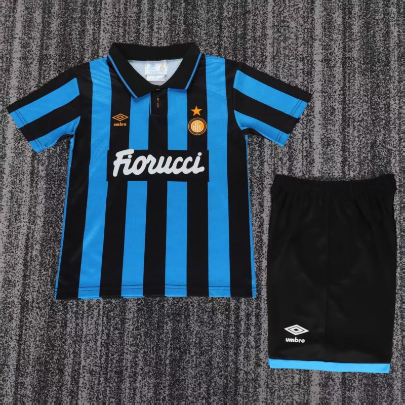 Retro 92/94 Kids Inter Milan Blue-Black Home Jersey