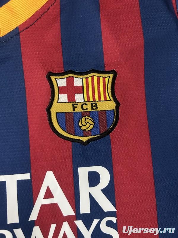 Retro Kids 13/14 FC Barcelona Home Jersey