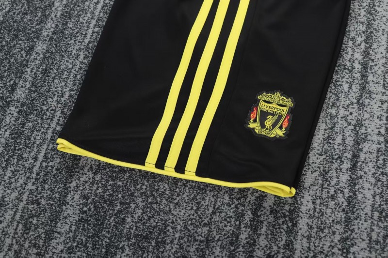 Retro 2010/11 Kids Liverpool Black & Yellow Away Jersey