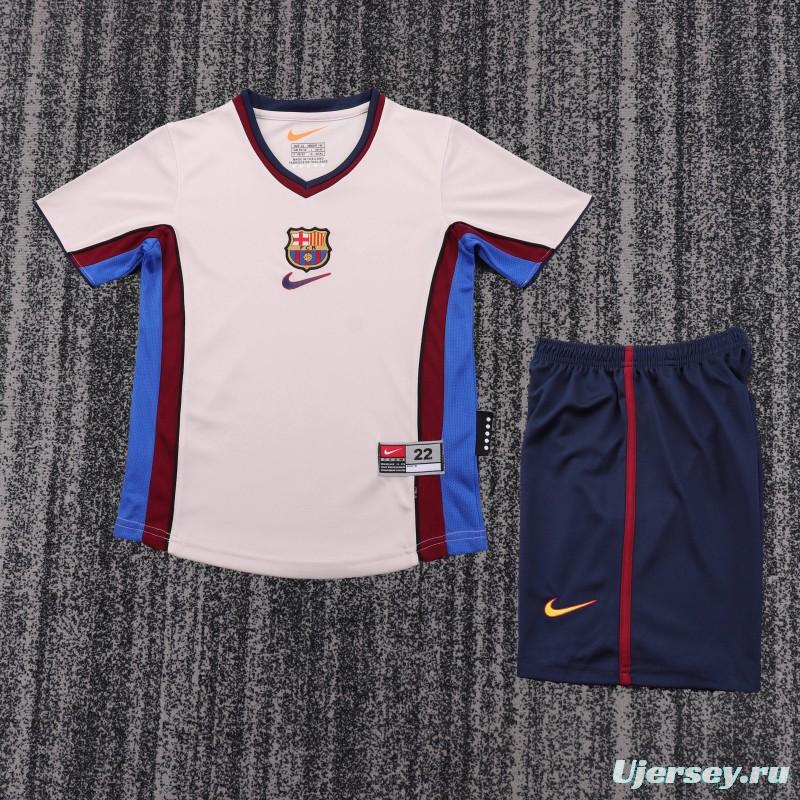 Retro Kids 98/99 Barcelona Away Jersey