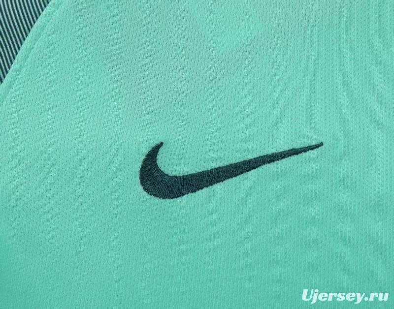 Retro Kids 2016 Portugal Away Green Jersey