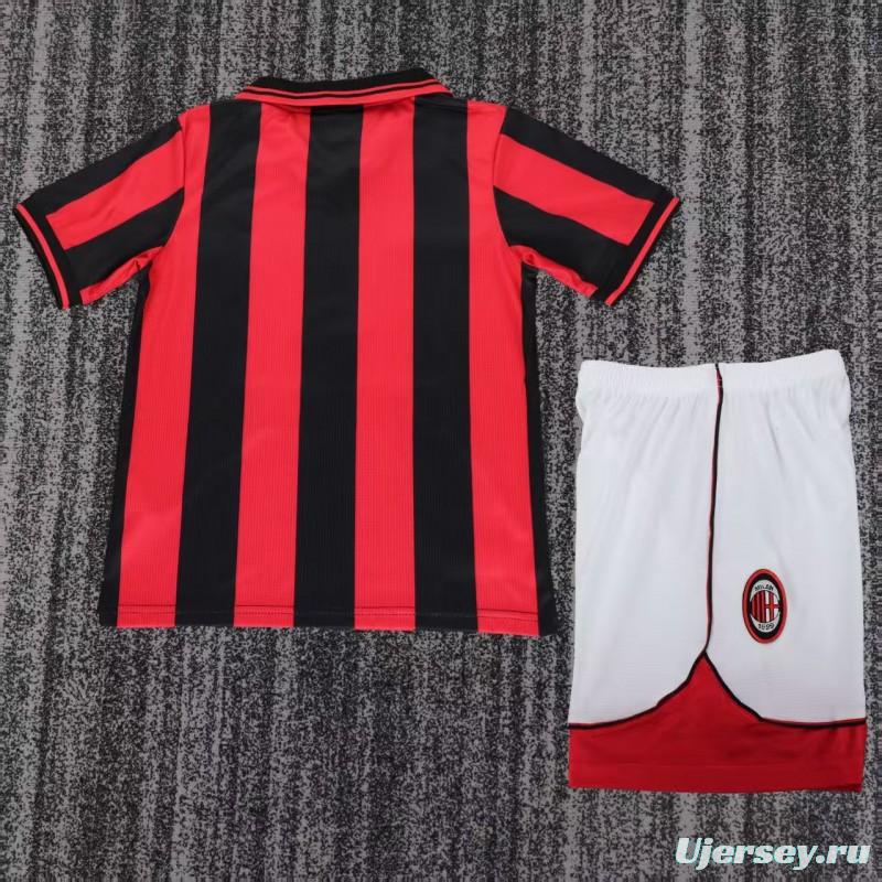 Retro Kids 97/98 AC Milan Home Jersey