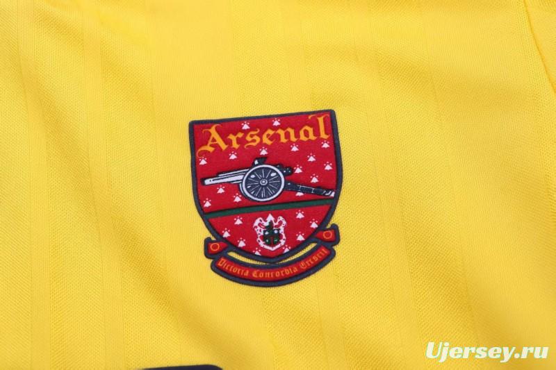 Retro 1993/94 Kids Arsenal Yellow & Black Away Jersey