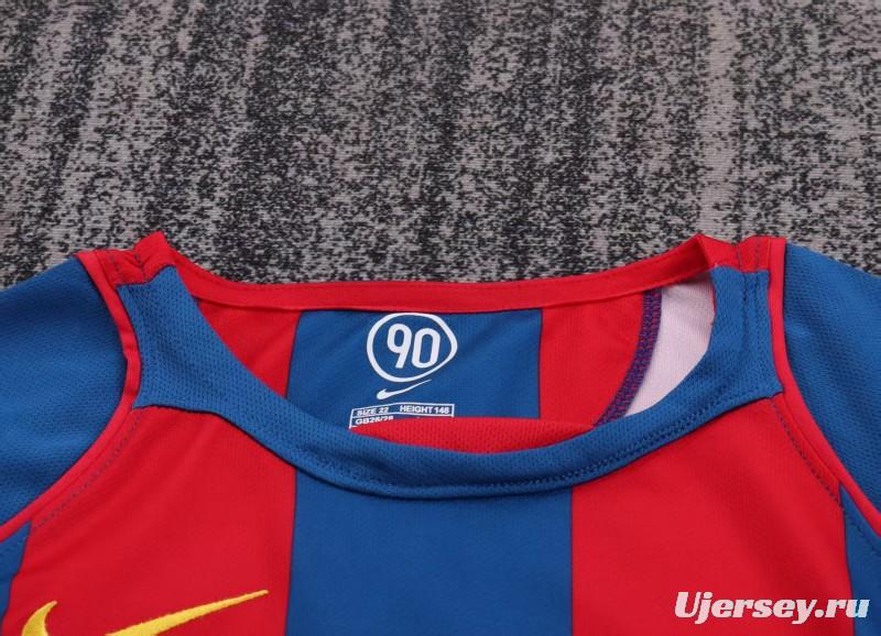 Retro Kids 04/05 FC Barcelona Home Jersey