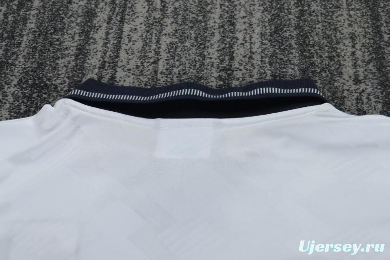 Retro 1990/92 Kids England White Home Jersey