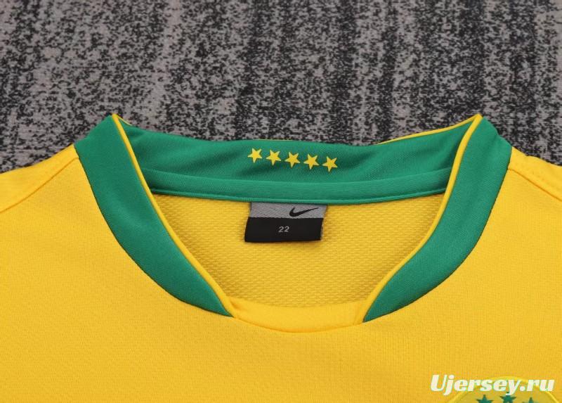 Retro Kids 2006 Brazil Home Jersey