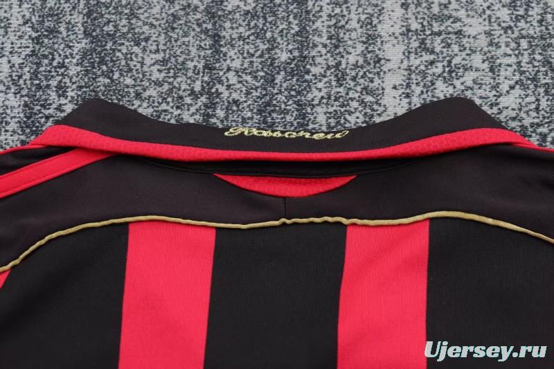 Retro Kids 06/07 AC Milan Home Long Sleeve Jersey