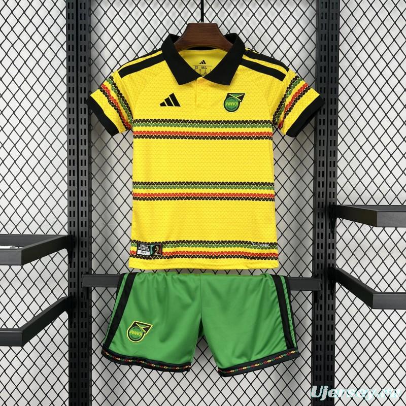 2026 Kids Jamaica X Bob Marley Home Jersey Kit