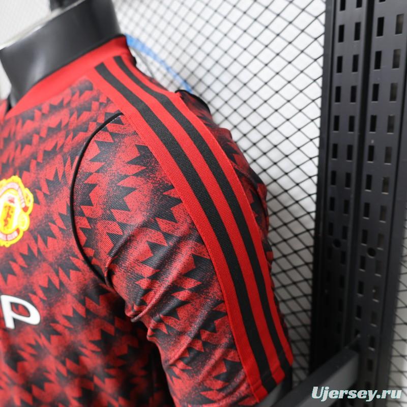Player Version  26/27 Manchester United  Home Red Vintage Remake   Jersey