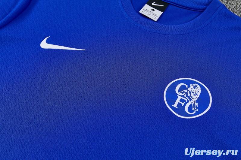 6/27 Chelsea Blue Short Sleeve Training Tee + Long Pants (Home)