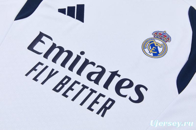 26/27 Real Madrid  White Sleeveless Vest Tracksuit + Short Pants