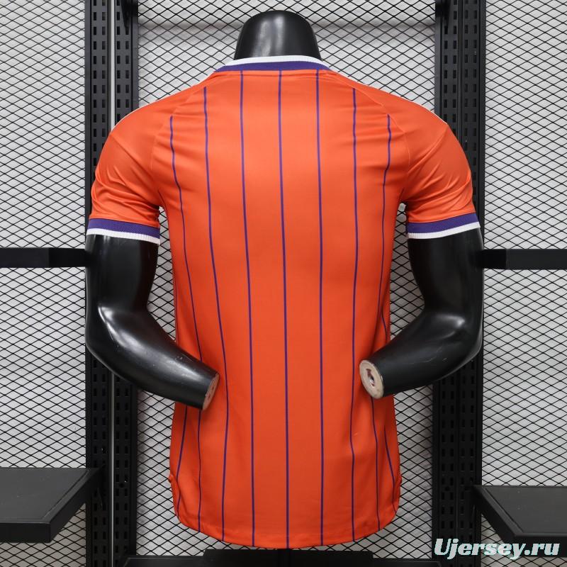 Player Version 26/27 Scotland Away Orange with Purple Pinstripe Jersey