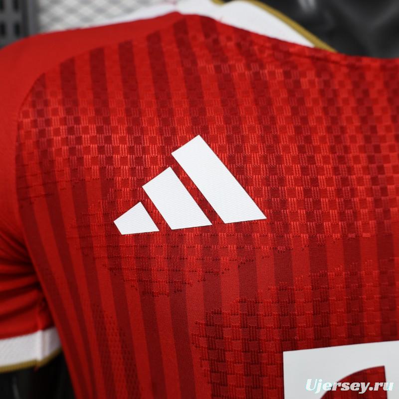 Player Version 26/27 Bayern Munich Red with Tonal Stripe Home Jersey
