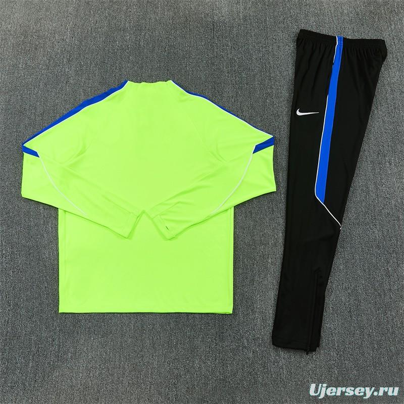 26/27 Atlético Madrid Third Fluorescent Green Half Zipper Jacket Tracksuit + Long Pants