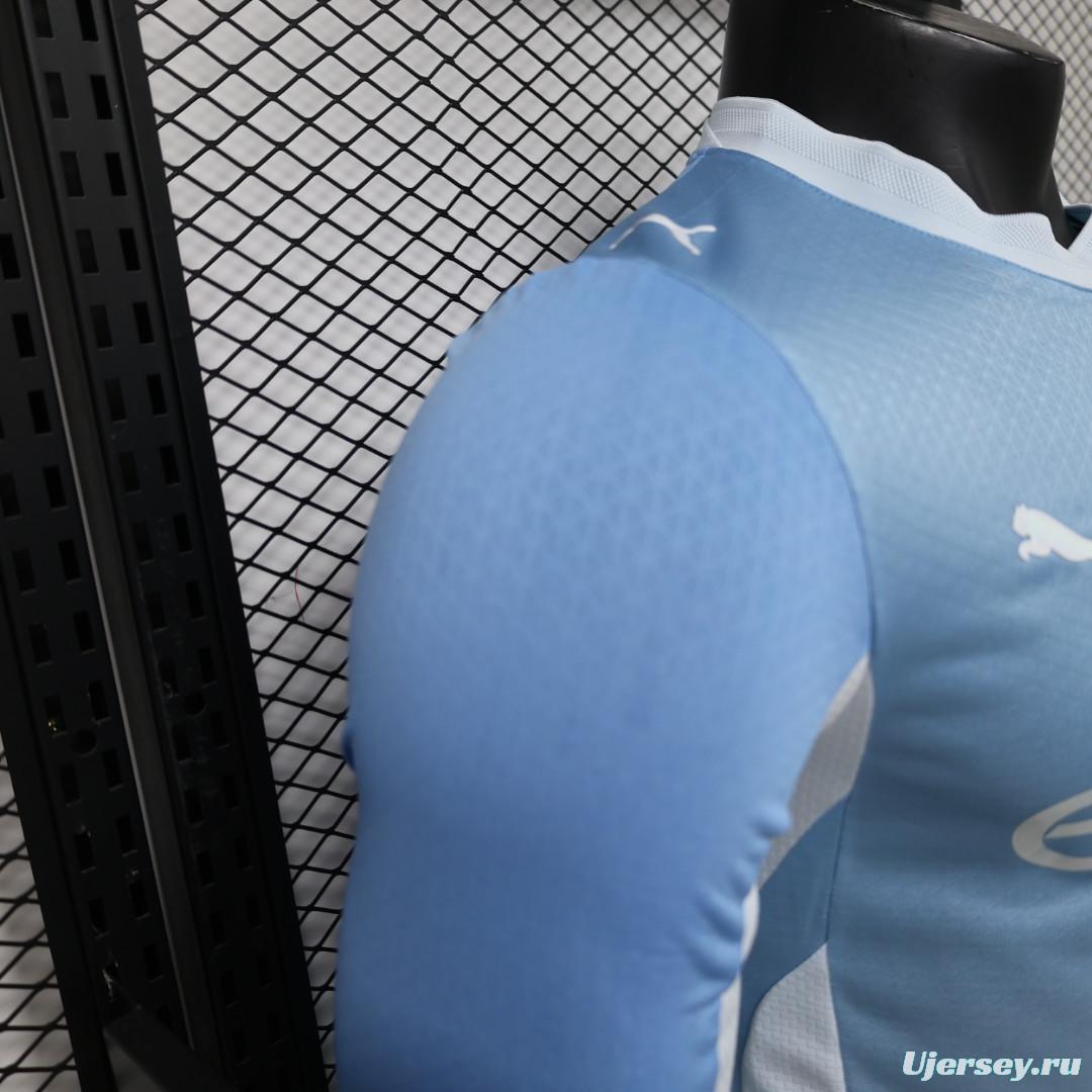 Player Version 26/27 Manchester City Sky Blue with White  Long Sleeve Jersey