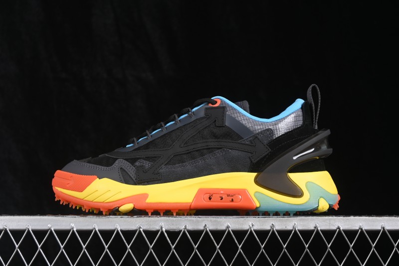 Off-White C/O Virgil Abloh Retro Running Shoes with Deconstructed Design - AJF6