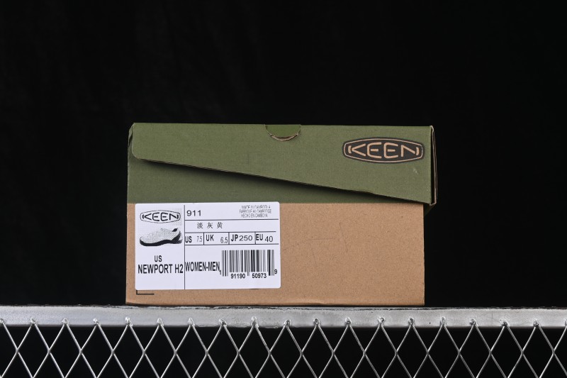 Keen Jasper Retro Street Style Outdoor Shoes in Light Gray-Yellow - F.C3