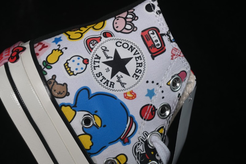 Converse x Hello Kitty and Friends Picnic Chuck Taylor All Star Hi Top Skate Shoes - A17696C