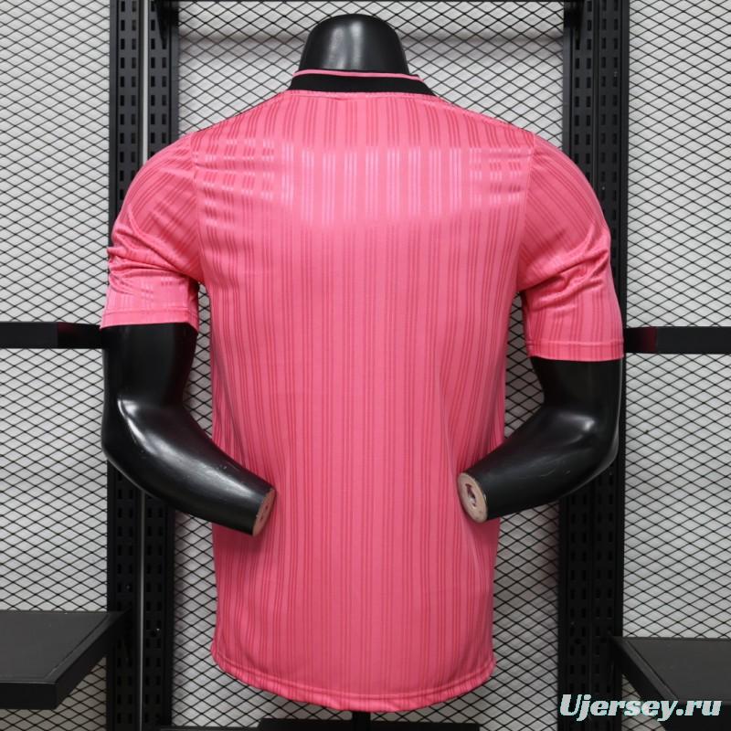 Player Version 2026 Adidas Originals Pink Stripe Retro Football Jersey