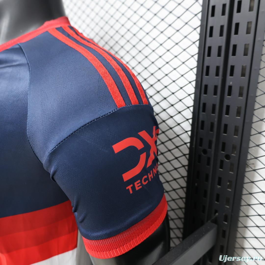 Player Version 26/27 Manchester United Navy & White V-Panel Away Jersey