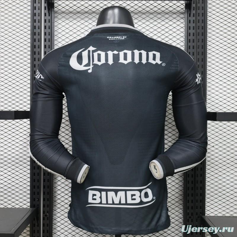 Player Version 26/27 Club América Charcoal Black Long Sleeve Away Jersey