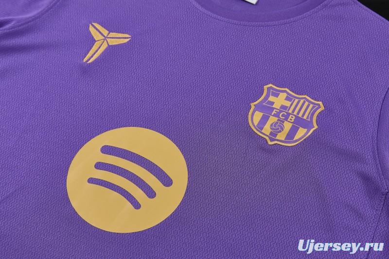 26/27 Barcelona Purple & Black Short Sleeve+Soccer Shorts