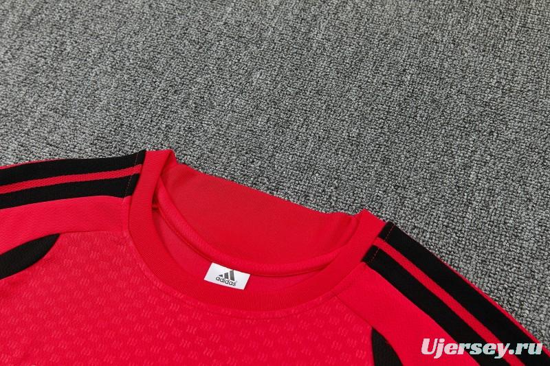 26/27 Manchester United Red & Black Short Sleeve+ Soccer Shorts