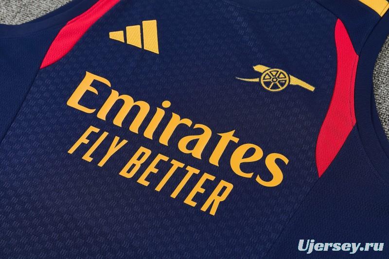 26/27 Arsenal Navy Blue Sleeveless Training Vest +Shorts Set
