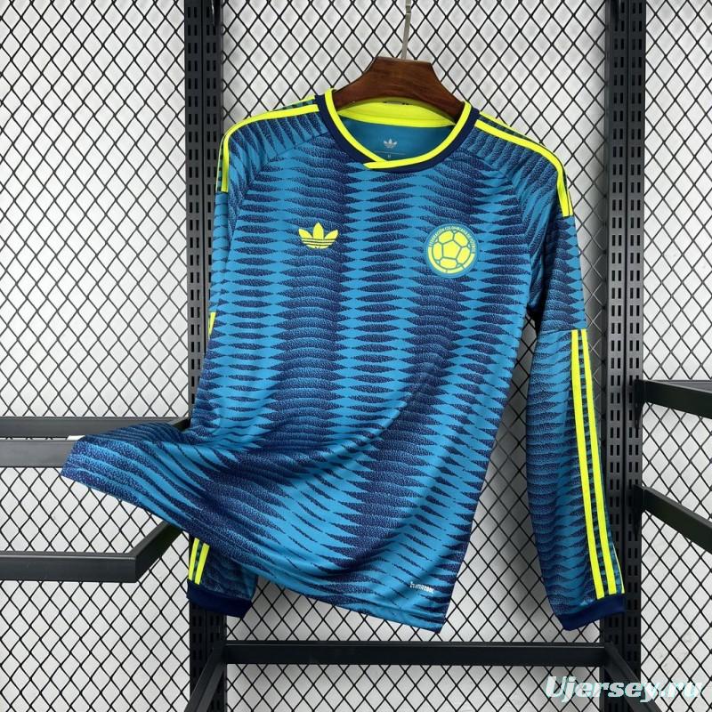 2026 Mens Colombia World Cup Away Long Sleeve Jersey