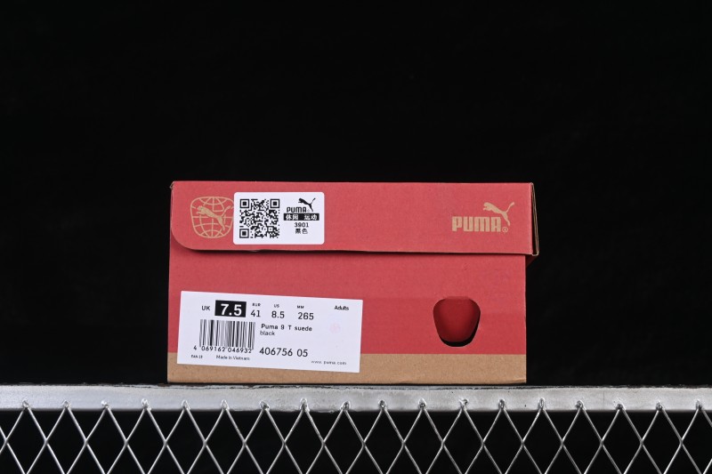 Puma 9-T Suede Red Casual Skateboarding Shoes with Comfort Cushioning and Durable Traction - 406756-05