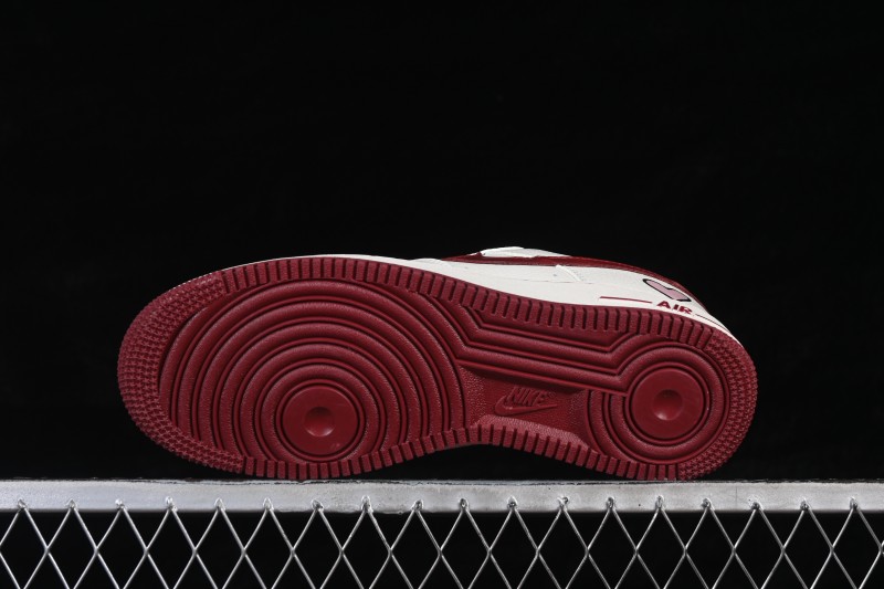 Nike Air Force 1 '07 Low Valentine's Day Edition White with Red Accents Low-Top Casual Skate Shoes - NH0601-539
