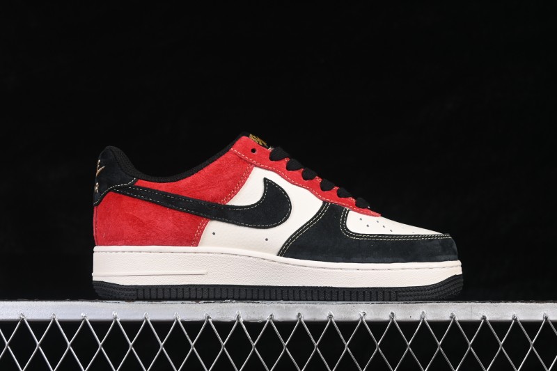 Nike Air Force 1'07 Low Year of the Horse Limited Edition Black Red Colorway Low-Top Casual Skateboarding Shoes - QW5288-131