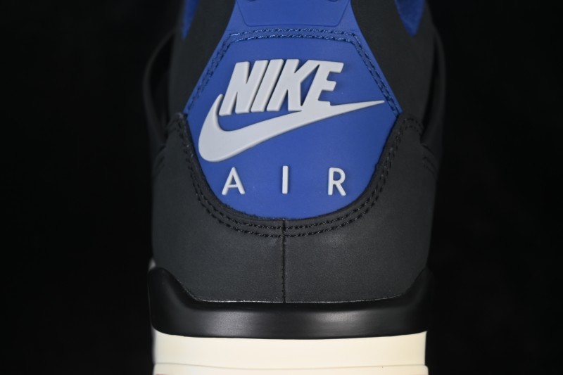 Nike Air Jordan 4 Retro Running Shoes with Military Blue and Neutral Grey Accents - FV5029-003