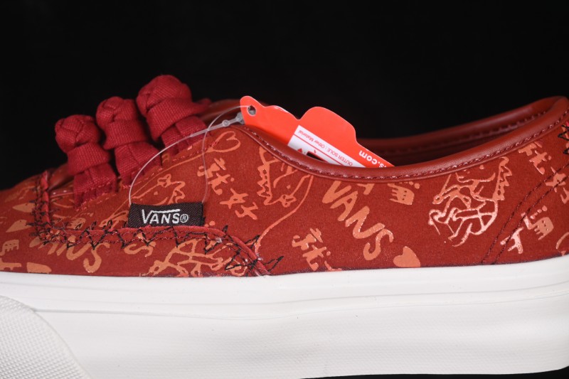 Vans Authentic Year of the Horse Low-Top Casual Skateboarding Shoes with Vulcanized Construction - VN000Z3UHRU
