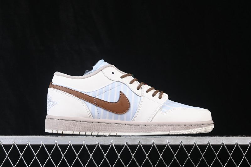Nike Air Jordan 1 Low Retro Basketball Shoes with Classic Leather and Cushioned Sole - IR7553-422
