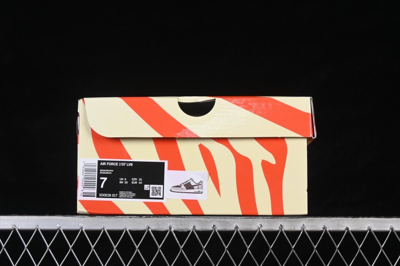 Nike Air Force 1 '07 Low Year of the Horse Limited Edition White Brown Casual Basketball Sneakers - XD0028-017
