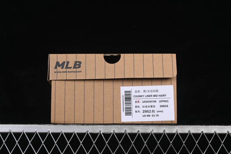 New York MLB Chunky Liner Mid Hairy New York Yankees Heightening Thick-Soled Running Shoes - 3ASXH015N50BGS