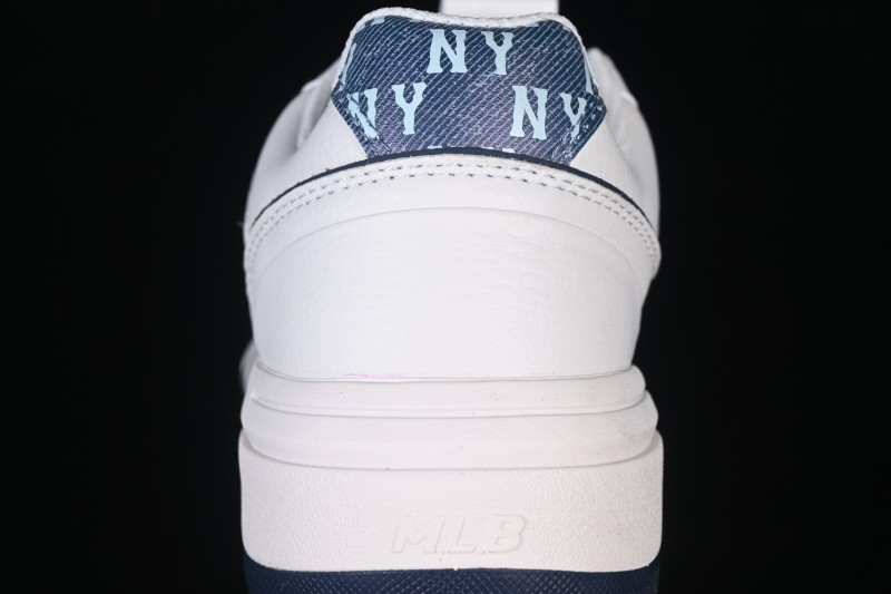 MLB New York Yankees Bigball Chunky Liner Denim Monogram Sneakers with Elevated Sole - 3ASXM046N50NYS