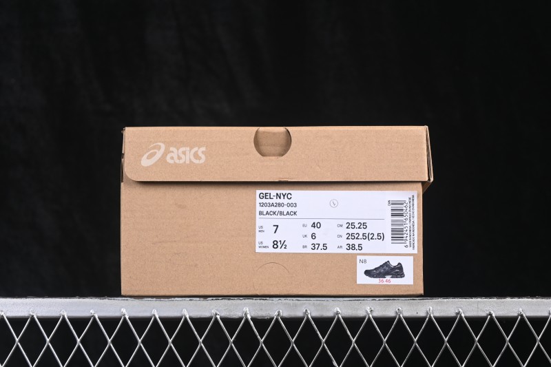 Asics Gel-NYC Retro Running Shoes with Breathable Mesh and Suede Upper - 1203A280-003