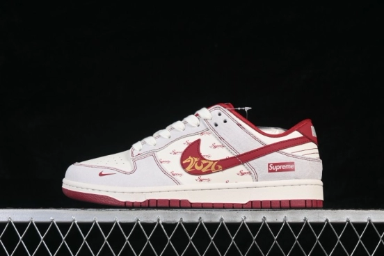 Nike SB Dunk Low Year of the Horse Limited Edition Off-White Premium Low-Top Skateboarding Shoes - JP2026-110