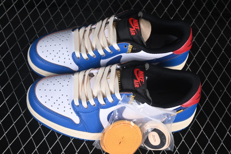 Nike Fragment Design x Union Air Jordan 1 High Lifestyle Casual Sneakers - HQ6998-146