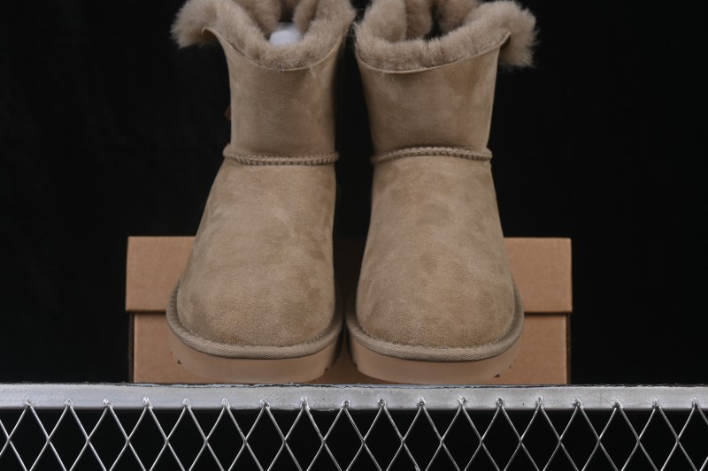 UGG Mini Bailey Button II Bowknot Mid-Calf Outdoor Snow Boots - 1016501