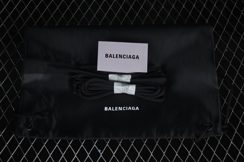Balenciaga Track Sneaker Tricolor Upper Running Shoes with Transparent Heel Detail - W3AD32350
