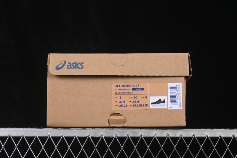 Asics Gel-Nimbus 27 Retro Breathable Cushioned Running Shoes for Men - 1011B958-001