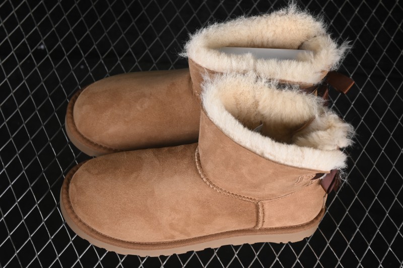 UGG Mini Bailey Button II Bow Outdoor Snow Boots - 1016501
