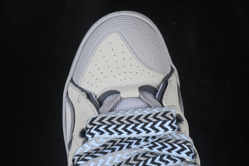 Lanvin Two-Tone Lace-Up Low-Top Casual Lifestyle Sneakers - AJE5