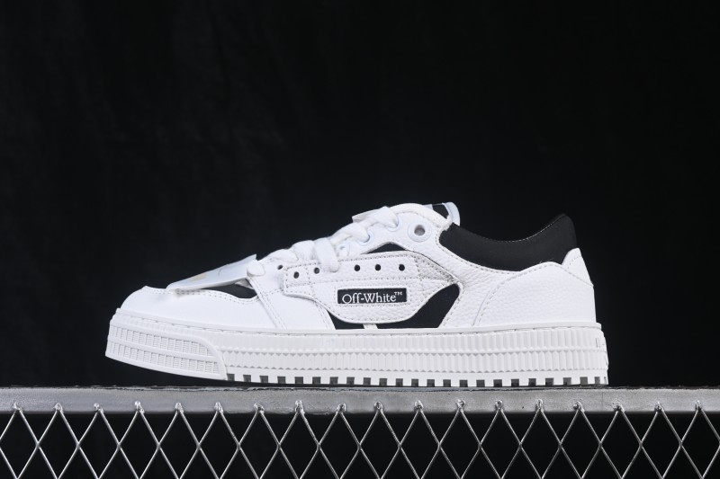 Off-White 3.0 Court Round-Toe Lace-Up Low-Top Casual Skate Shoes - AJD4